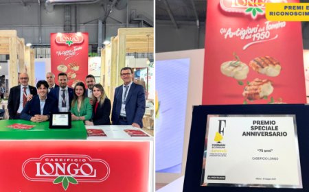Caseificio Longo vince il premio ''Speciale Anniversario'' ai Formaggi & Consumi Awards 2025