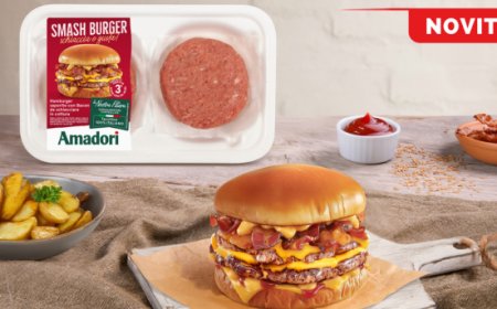 Amadori lancia lo Smash Burger: limited edition estiva con carne di tacchino italiana