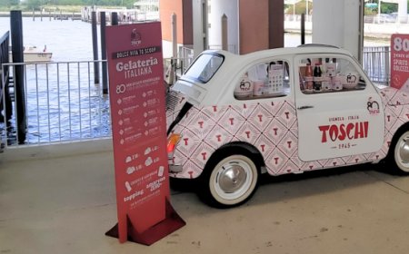 Il gelati artigianali Toschi sbarcano all'Aeroporto di Venezia