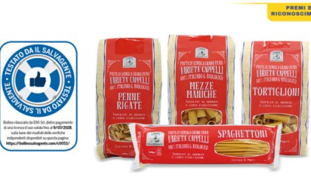 La pasta Todis varietà Cappelli insignita del Bollino de Il Salvagente