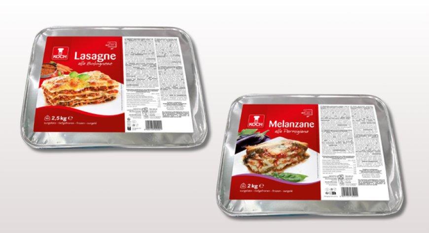 Piatti pronti Koch per il segmento Horeca: Lasagne alla Bolognese e Melanzane alla Parmigiana