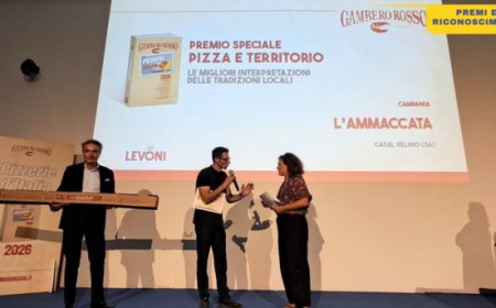 Pizza e territorio: l’Ammaccata cilentana premiata nella Guida Pizzerie d'Italia 2026