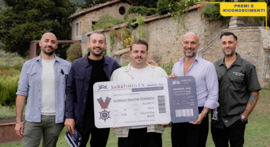Giorgio Simone Porreca vince la Sabatini Cocktail Competition