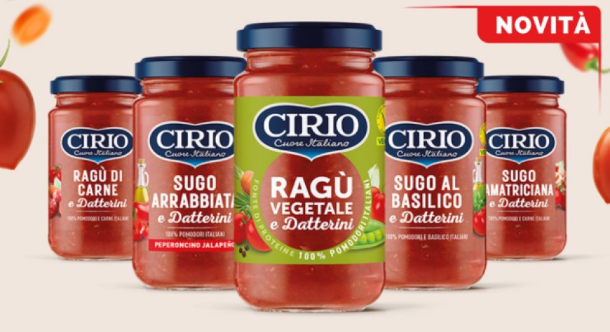Cirio presenta la linea di sughi pronti in piccolo formato e il primo ragù vegetale