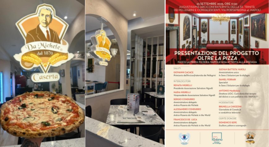 La prima pizza napoletana per chi soffre di disfagia da l’Antica Pizzeria Da Michele