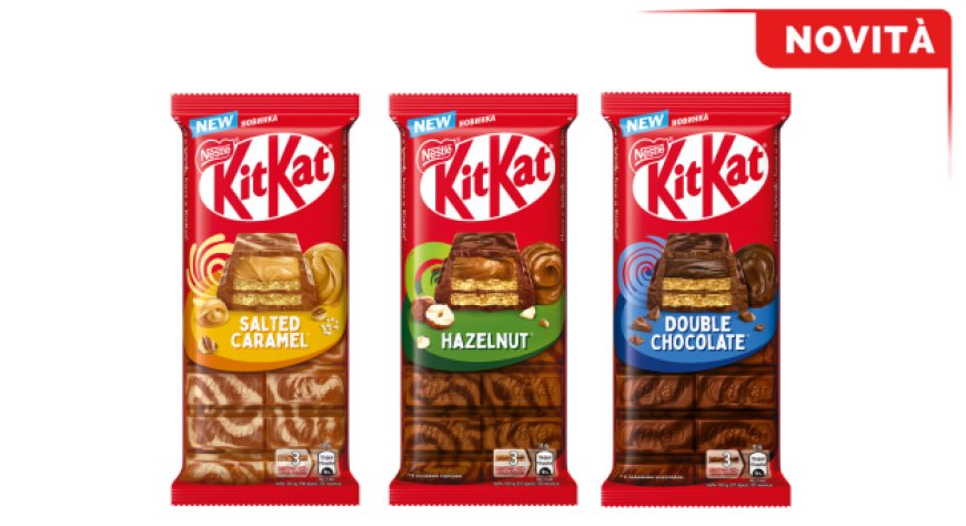 Nuove Tavolette KitKat: l'evoluzione del break in tre gusti innovativi