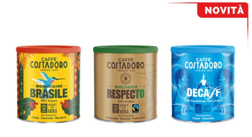 Costadoro presenta la nuova linea retail di caffè macinato per moka e filtro