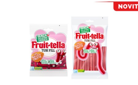 Fruittella amplia la gamma con Tubi Fill, caramelle gommose vegane al gusto fragola