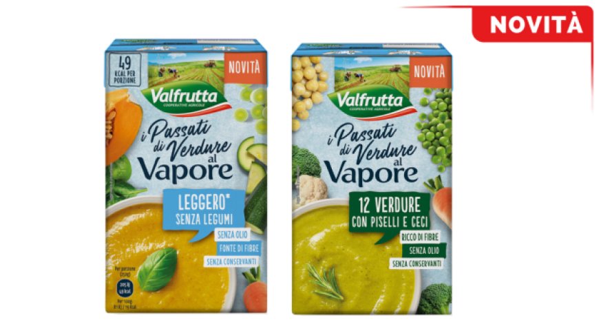Benessere e praticità nei nuovi Passati di Verdure al Vapore Valfrutta