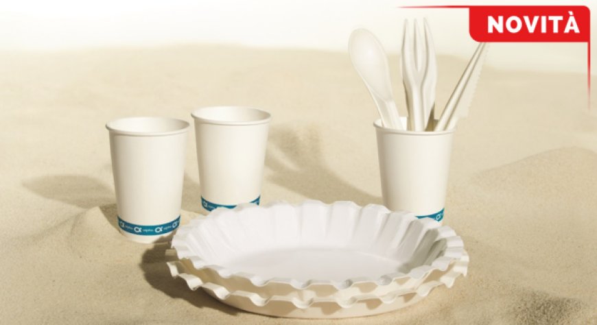 Novità assoluta. FLO presenta le prime stoviglie monouso senza plastica per l'Horeca
