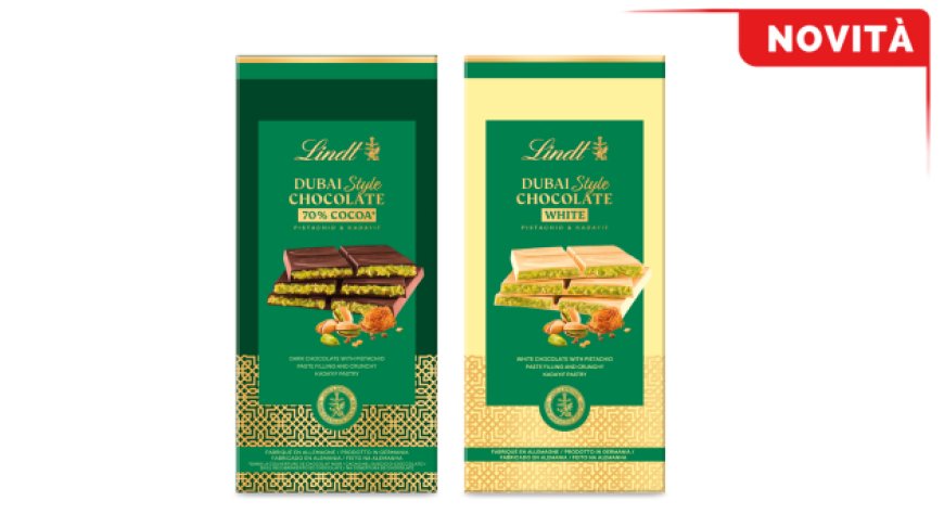 Lindt amplia la linea Dubai Style: debuttano bianco e fondente al 70%