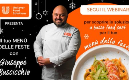 Unilever Food Solutions e il 'Menù delle Feste': il webinar gratuito con chef Buscicchio