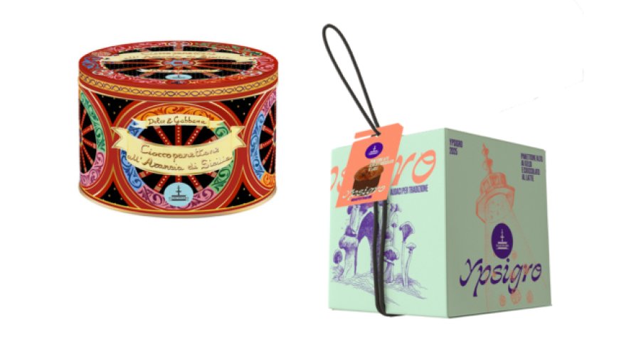 Ypsigro e Cioccopanettone  all'Arancia Dolce&Gabbana: le novità natalizie di Fiasconaro