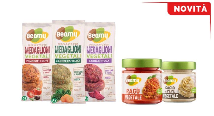 Beamy amplia la gamma plant-based con medaglioni e sughi vegetali