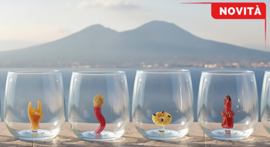 Casolaro Hotellerie presenta la nuova linea di bicchieri ''Anima Napoletana''