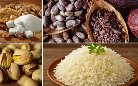 Novità dai principali mercati. Le pillole di Areté su pistacchio, cacao, riso e zucchero