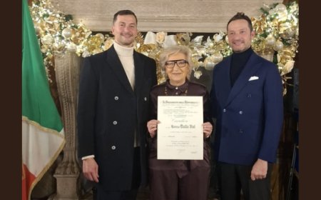 Pasticceria Flego, Renza Dalla Val insignita dell'onorificenza di Cavaliere della Repubblica