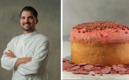 Chantilly Partenopea: il panettone rosa shocking di Fabio Tuccillo conquista il Natale 2025