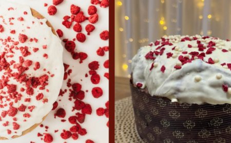 Salvatore Cutolo presenta il panettone Lampone e Cioccolato Bianco