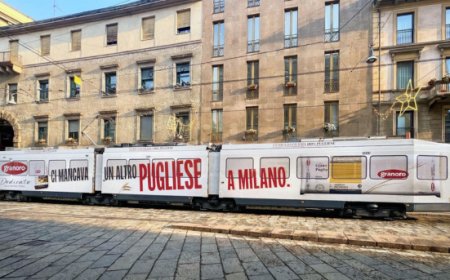 ''Ci mancava un altro pugliese a Milano'': Granoro Dedicato invade la città con tram e affissioni