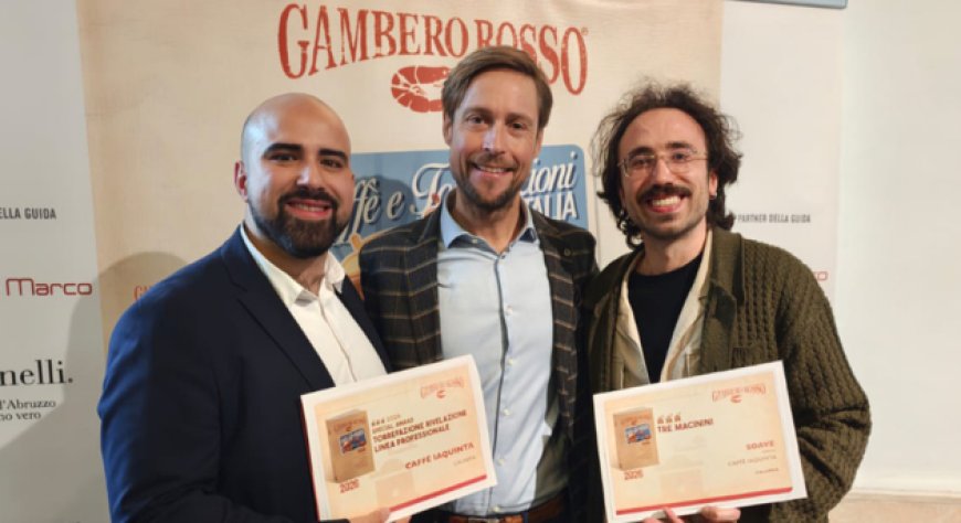 Caffè Iaquinta premiata dal Gambero Rosso come Rivelazione Linea Professionale