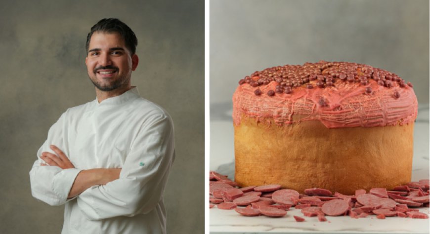 Chantilly Partenopea: il panettone rosa shocking di Fabio Tuccillo conquista il Natale 2025