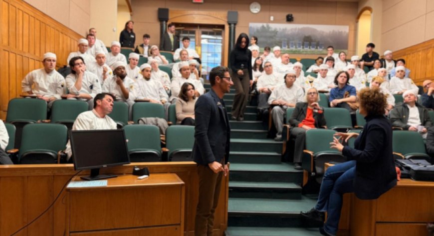 Cristian Santomauro porta l'Ammaccata cilentana al Culinary Institute of America