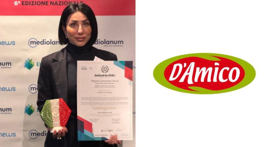 Premio Industria Felix 2025 a D'Amico: eccellenza gestionale e finanziaria