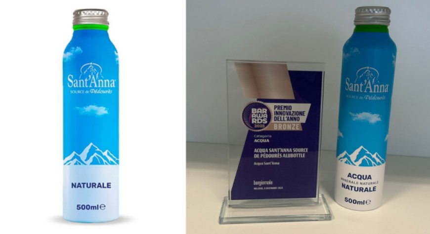 Acqua Sant'Anna: le Alubottles premiate come Innovazione dell'Anno 2025