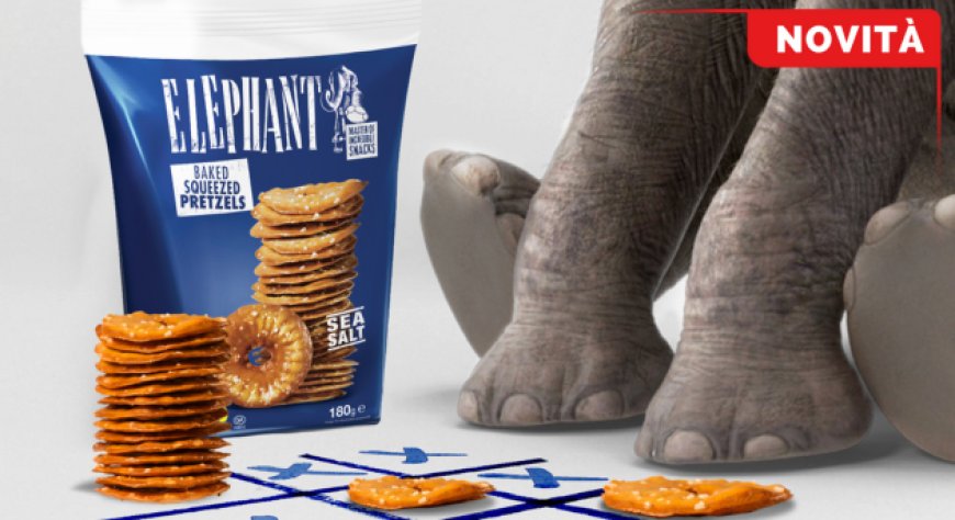 Elephant sbarca in Italia: D&C distribuisce lo snack vegan cotto al forno