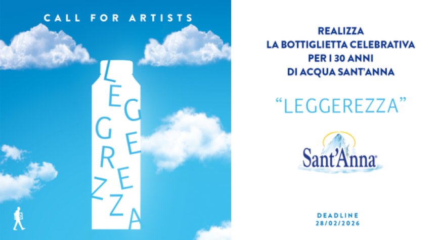 Una bottiglia d'autore per i trent'anni di Acqua Sant'Anna: al via la call for artists