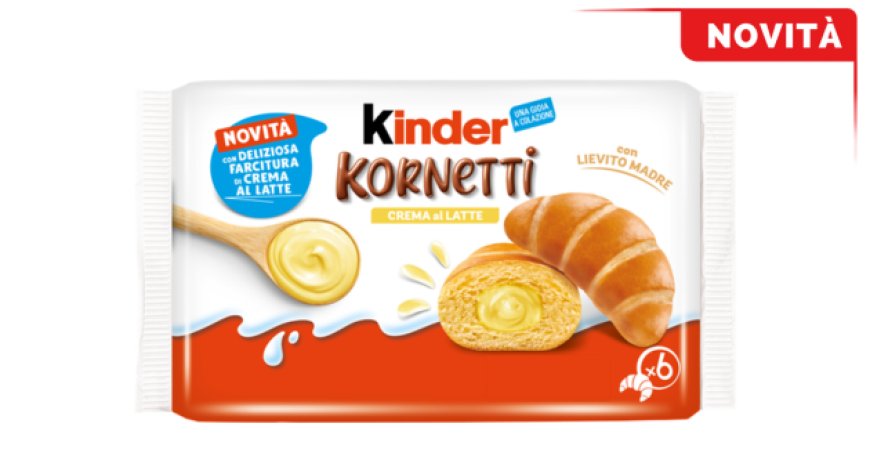 Kinder Kornetti Crema al Latte è la novità Ferrero per la colazione