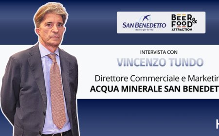 HorecaTv a Beer&Food Attraction 2026. Intervista con Vincenzo Tundo di Acqua Minerale San Benedetto