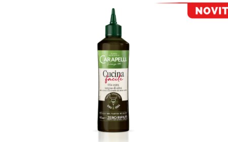 Carapelli Cucina Facile: olio extra vergine in una nuova bottiglia per dosaggio preciso e senza sprechi