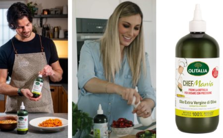 CHEFMania di Olitalia, Cavada e Ambrosini presentano l'olio extravergine in bottiglia squeezable