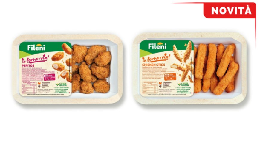 Fileni lancia "in forno e via!": lo snack di pollo che si cuoce direttamente nel vassoio