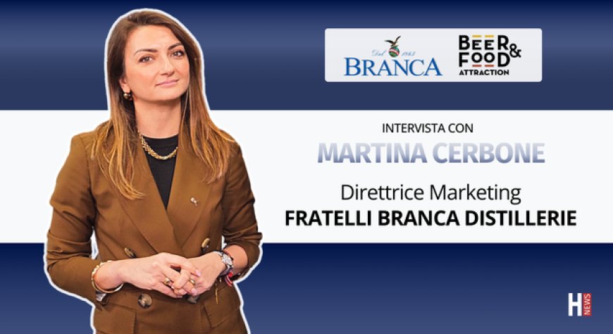 HorecaTv a Beer&Food Attraction 2026. Intervista con Martina Cerbone di F.lli Branca Distillerie