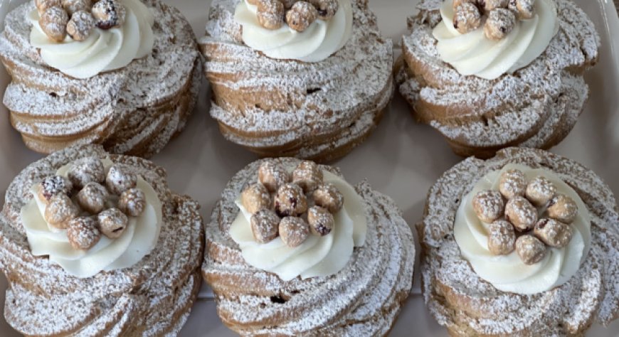 A Nola debutta la Zeppola Avellana con nocciola di Avella, storia e pasticceria si incontrano
