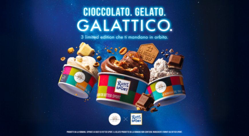 Ritter Sport e La Romana dal 1947 rinnovano la partnership con una linea gelati in edizione limitata