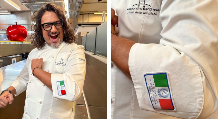 Alessandro Borghese riceve lo Scudetto della Cucina Italiana Patrimonio UNESCO