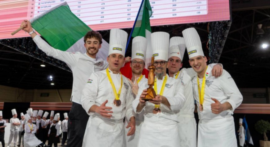 Il team Italia è sul podio del Bocuse d'Or Europe: azzurri in finale mondiale