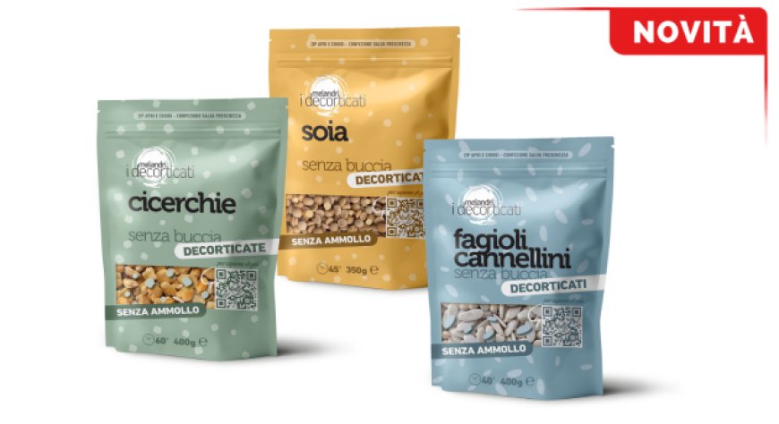 Legumi decorticati: Melandri Gaudenzio amplia la linea con soia, fagioli cannellini e cicerchie