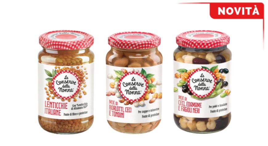 Le Conserve della Nonna amplia la gamma legumi con tre nuove referenze in vetro