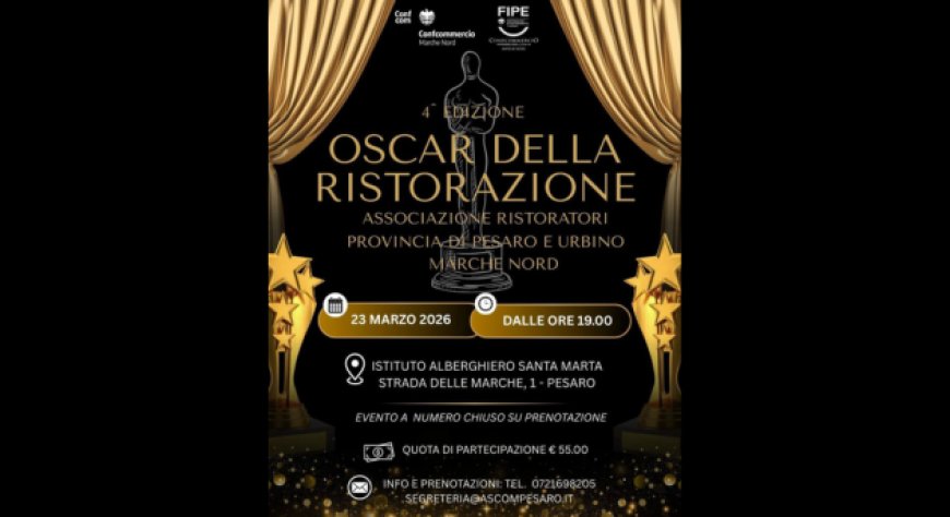 Oscar della Ristorazione a Pesaro: la quarta edizione celebra l'eccellenza gastronomica del territorio