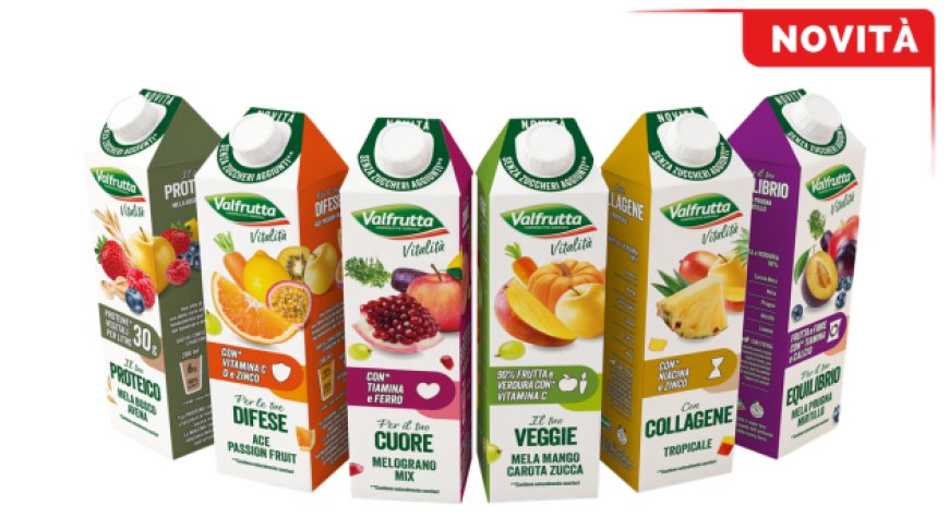 Valfrutta Vitalità: in arrivo sei succhi funzionali per il benessere quotidiano