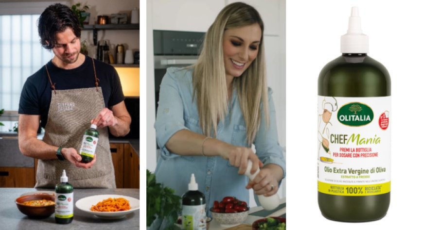 CHEFMania di Olitalia, Cavada e Ambrosini presentano l'olio extravergine in bottiglia squeezable