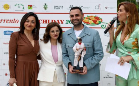 SorrentoGnocchiDay 2026: Premio Aldo Guida a Valerio Izzo del Piazzetta Milù