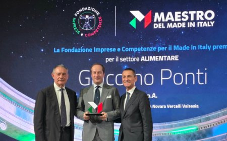 Giacomo Ponti insignito del titolo di Maestro del Made in Italy