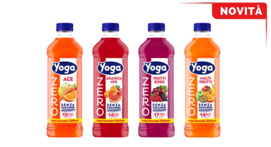 Yoga Zero 1500 ml, il marchio entra nei maxi formati con quattro referenze senza zuccheri aggiunti