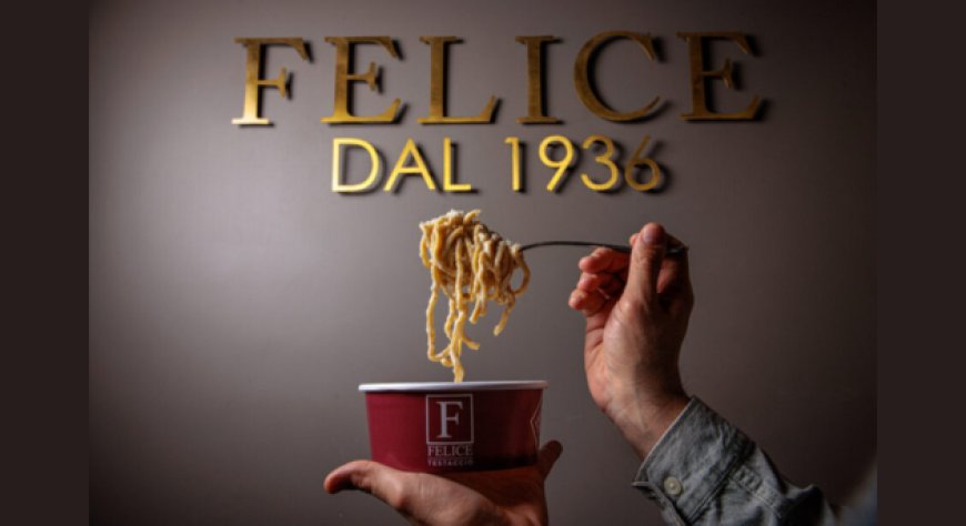Felice a Testaccio apre "Felice On the Go": la cacio e pepe da passeggio nel cuore di Roma